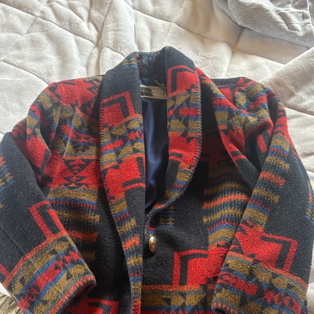 Rhonda Stark Geometric Patterned Jacket - image 1